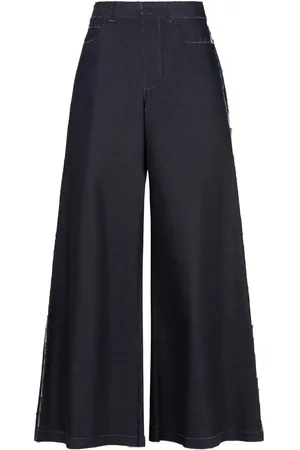 Marni Stretch Cotton Wide Leg Jeans