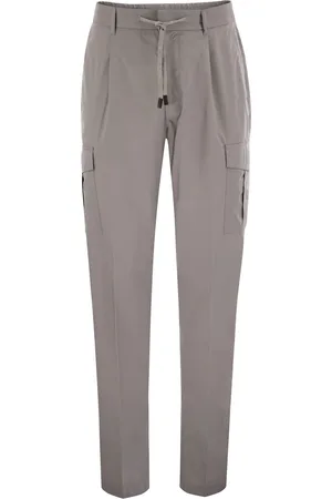 PESERICO SIGN Jogger In Lightweight Stretch Cotton Canvas