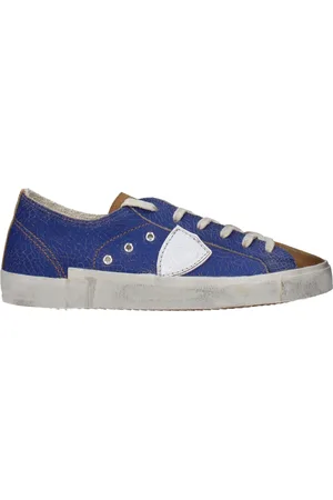 Philippe model Sneakers Prsx Mens Leather Blue/Brown