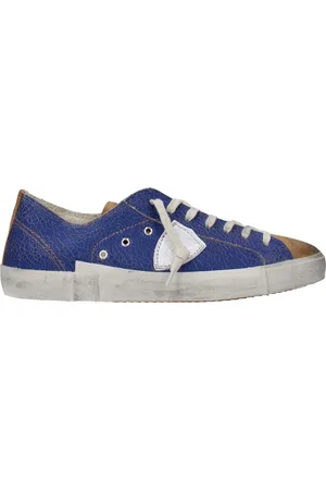 Philippe model Sneakers Prsx Mens Leather Blue/Brown