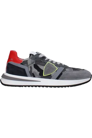 Philippe model Sneakers Tropez 2.1 Mens Fabric Gray/Red