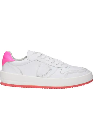 Philippe model Sneakers Nice Woman Leather White/Pink Neon