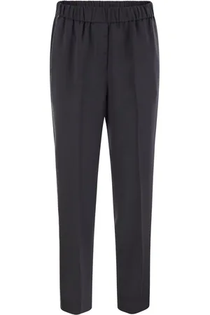 PESERICO SIGN Soft Pants Made Of Stretch Viscose Technical Canvas