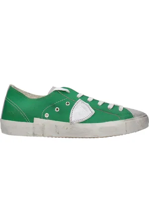 Philippe model Sneakers Prsx Mens Leather Green/Gray