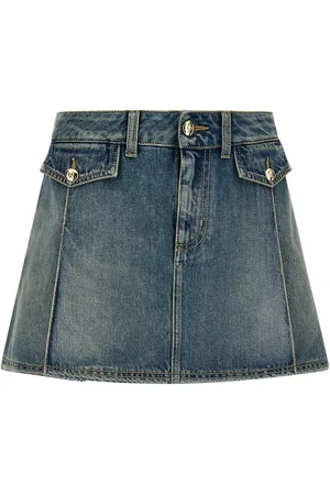 Alexander McQueen Denim Mini Skirt