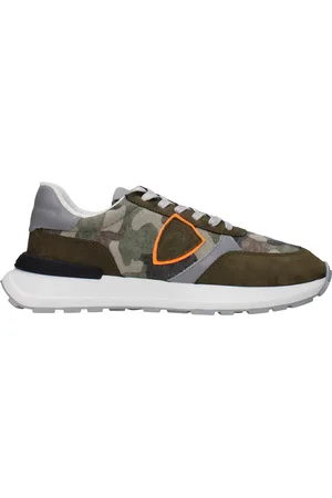 Philippe model Sneakers Antibes Man Fabric Green/Gray