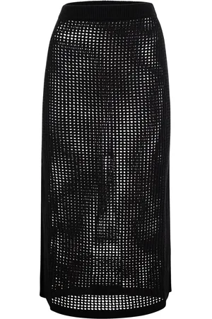 MC2 SAINT BARTH Darline Crochet Midi Skirt