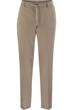PESERICO SIGN Technical Virgin Wool Gabardine Jogger