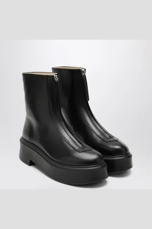 The Row Zipped Boot I Leather Boot