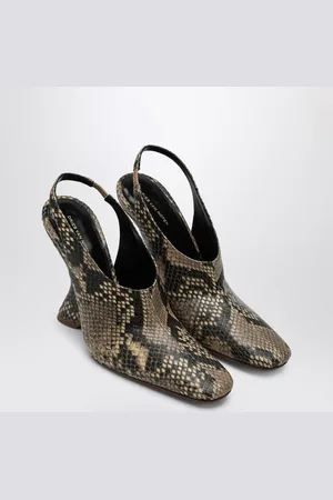 DRIES VAN NOTEN Pumps With A Wedge In Printed Leather