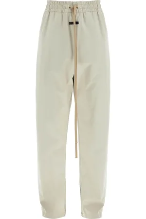 FEAR OF GOD Wide Leg Nylon Track Pants In Cement