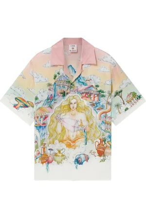 Casablanca Short Sleeve Shirt With Cuban Collar