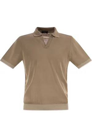 PESERICO SIGN Polo Shirt In Linen And Cotton Yarn