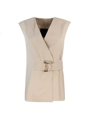 Liu Jo Gilet Con Chiusura Laterale Oro