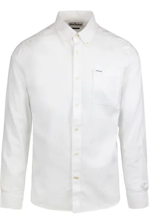 Barbour Camicia Botton Down In Misto Lino