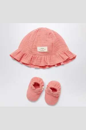 TEDDY & MINOU Set With Hat And Peony Booties