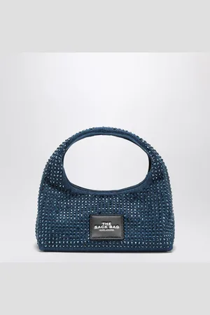 Marc Jacobs Borsa The Mini Sack In Denim With Rhinestones