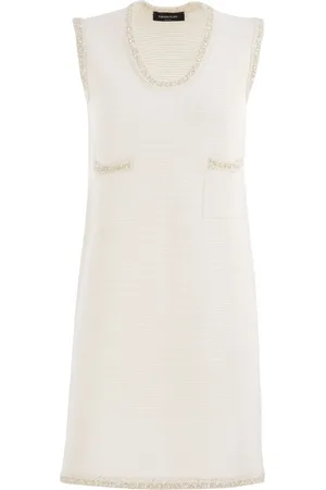 Fabiana Filippi Knitted Mini Dress With Sequin Edging