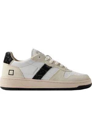 D.A.T.E. Sneaker Court Shiny White/Glitter Black