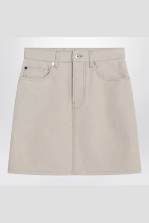 Burberry Mini Skirt In Denim