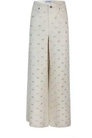 Self-Portrait Jeans Con Fiocchi Strass