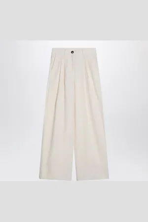 MKDT STUDIO Wide écru Trousers In Cotton