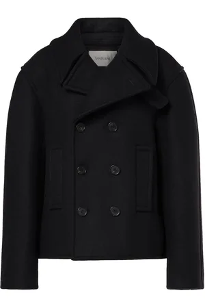 Saint Laurent Oversized Virgin Wool Peacoat
