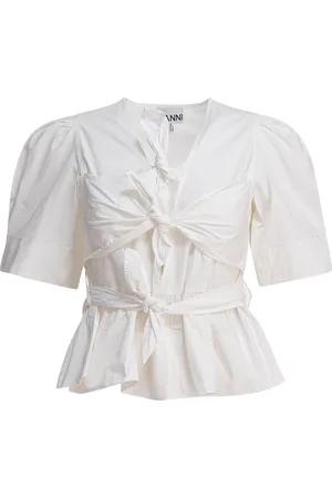 Ganni Blouse With Ruffles