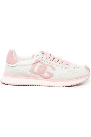 Dolce & Gabbana Cushion White Pink Sneakers