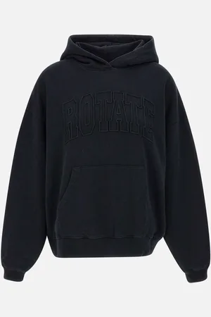 ROTATE Washed Heavy Cotton Hoodie For Women