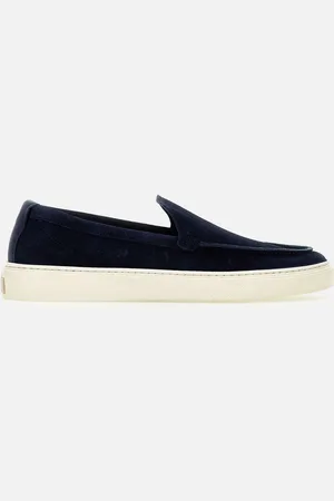 Woolrich Navy Suede Loafers