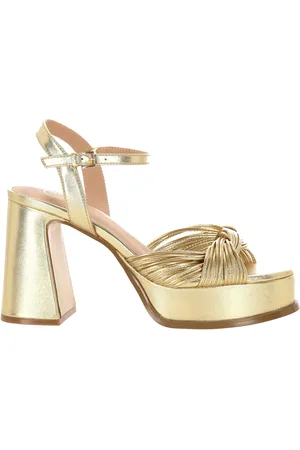 Ash Muse Metallic Leather Heeled Sandals