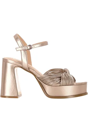 Ash Muse Metallic Leather Heeled Sandals