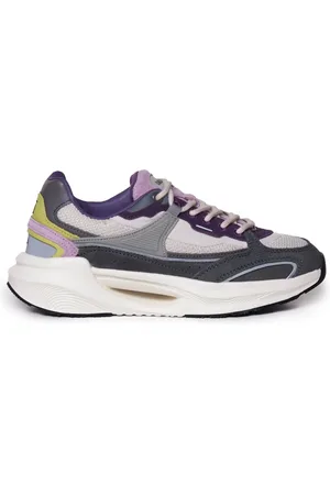 D.A.T.E. Mesh And Calfskin Sneakers