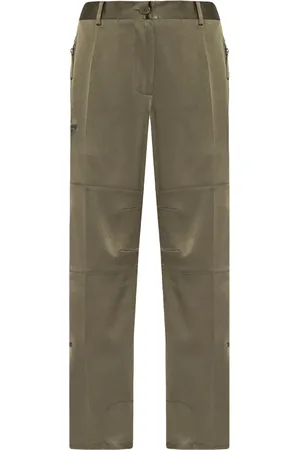 Helmut Lang Khaki Button Fly Trousers With Pockets
