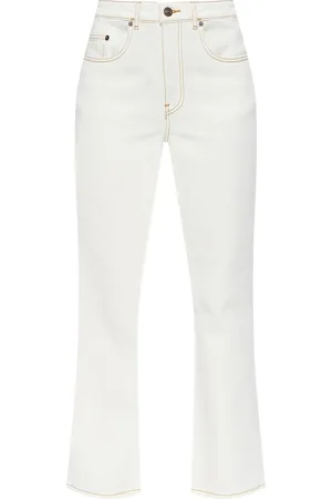 Tory Burch Front Closure Crop Jeans