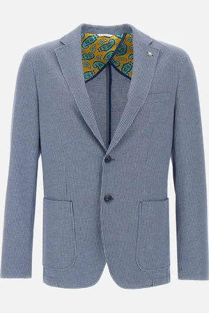 Manuel Ritz Viscose Stretch Houndstooth Blazer