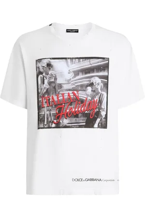 Dolce & Gabbana Graphic Print Crew Neck T Shirt