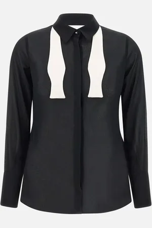 Elisabetta Franchi Daily Georgette Shirt With Tie