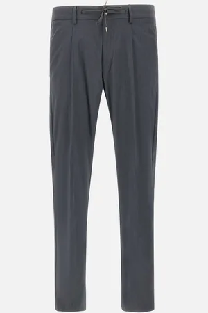 HERNO Stretch Wool Blend Trousers In