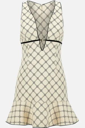 Elisabetta Franchi Daily Crepe Stretch Dress With Ruffles