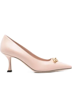Jimmy Choo Light Pink Leather Heeled Sandals