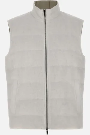 ELEVENTY Linen Gilet With Pockets
