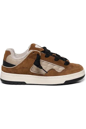 D.A.T.E. Brown Lace Up Sneakers
