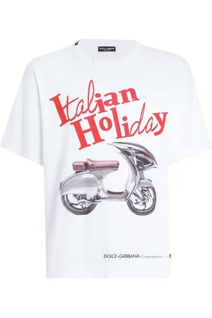 Dolce & Gabbana Graphic Print Crew Neck T Shirt