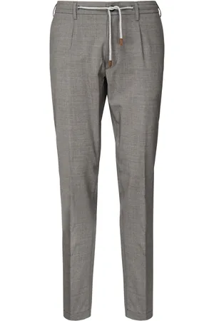 ELEVENTY Straight Trousers With Drawstring Waist