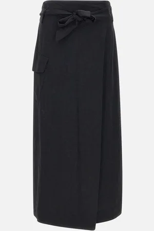 Kaos Viscose Linen Blend Skirt