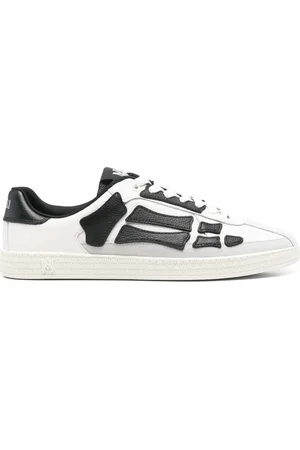AMIRI White Lace Up Padded Ankle Sneakers