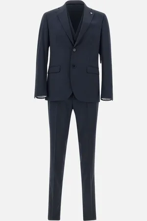 Manuel Ritz Midnight Stretch Wool Suit