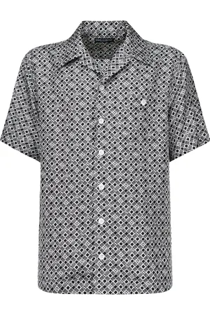 Dolce & Gabbana Silk Cuban Collar Shirt
